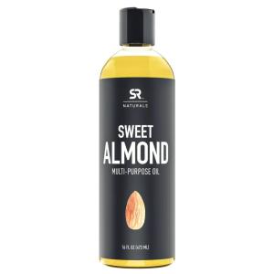 imageSweet Almond Oil by SR Naturals  100 Natural Oil for Hair Skin Scalp and Aromatherapy 16oz